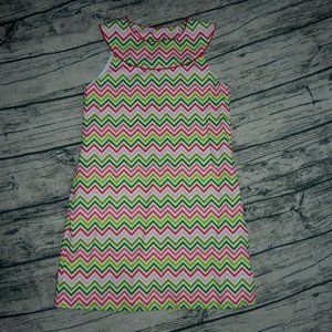 *Like New*Chevron zig zag Summer Girls Dress 8